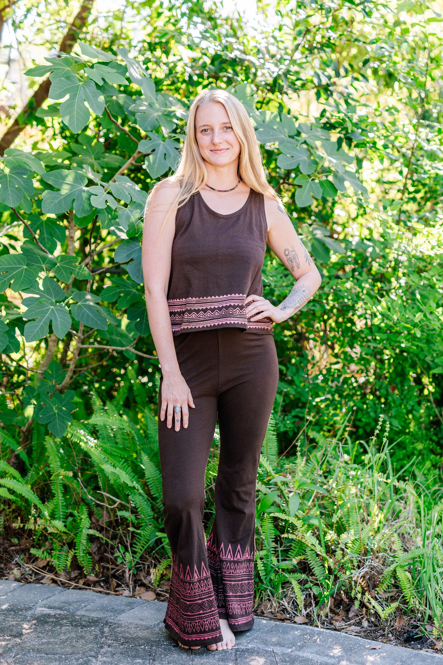 Block Print Pants
