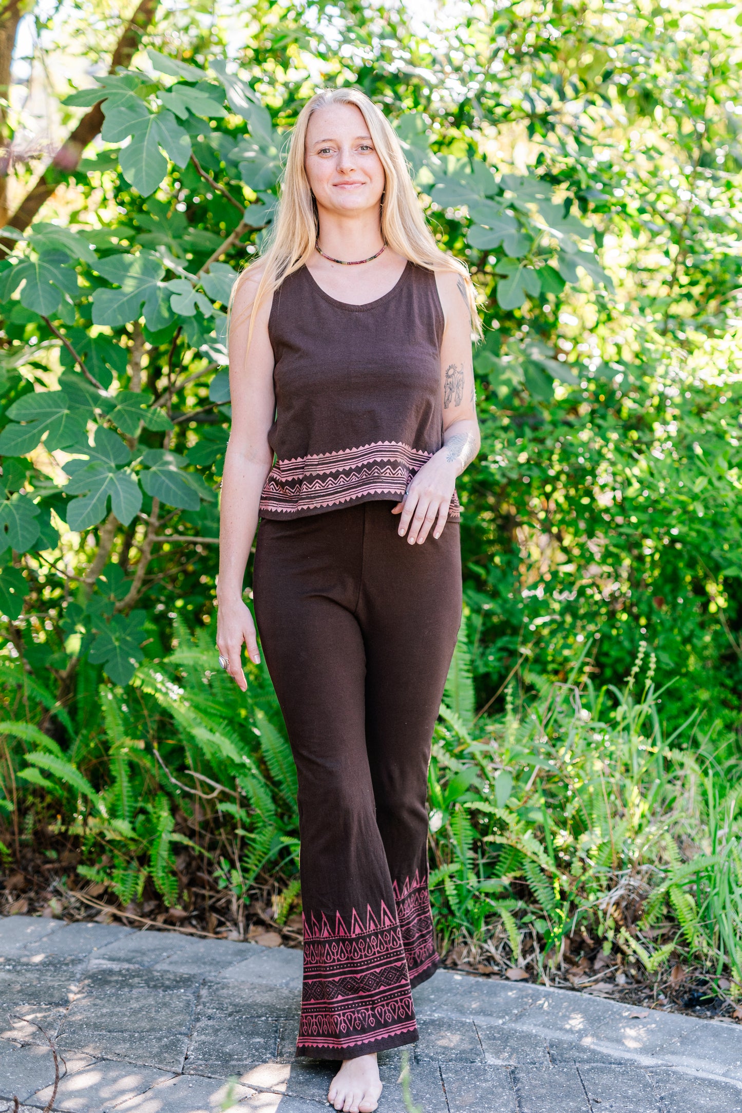 Block Print Pants