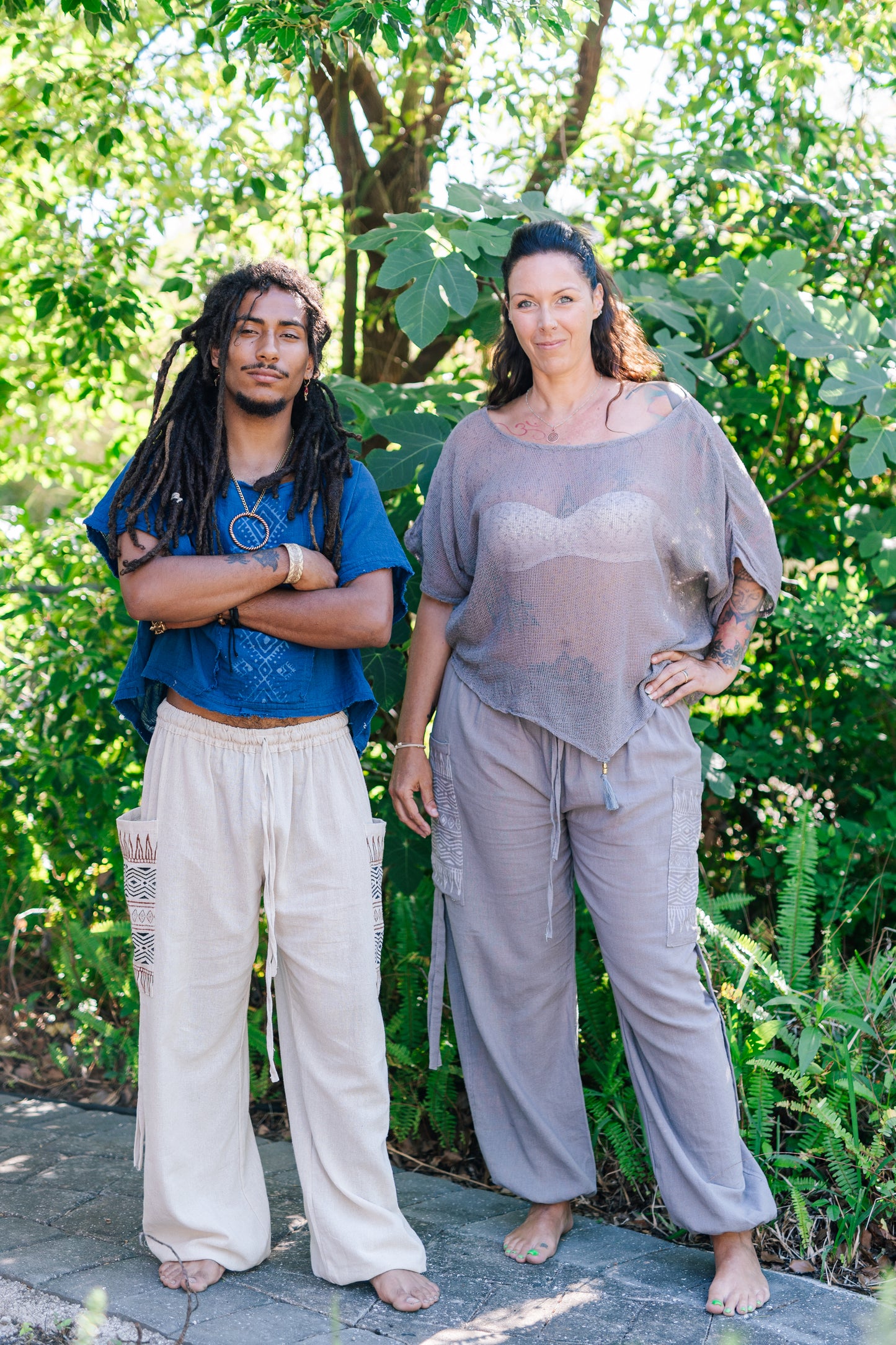 Desert Rose Block Print Pants