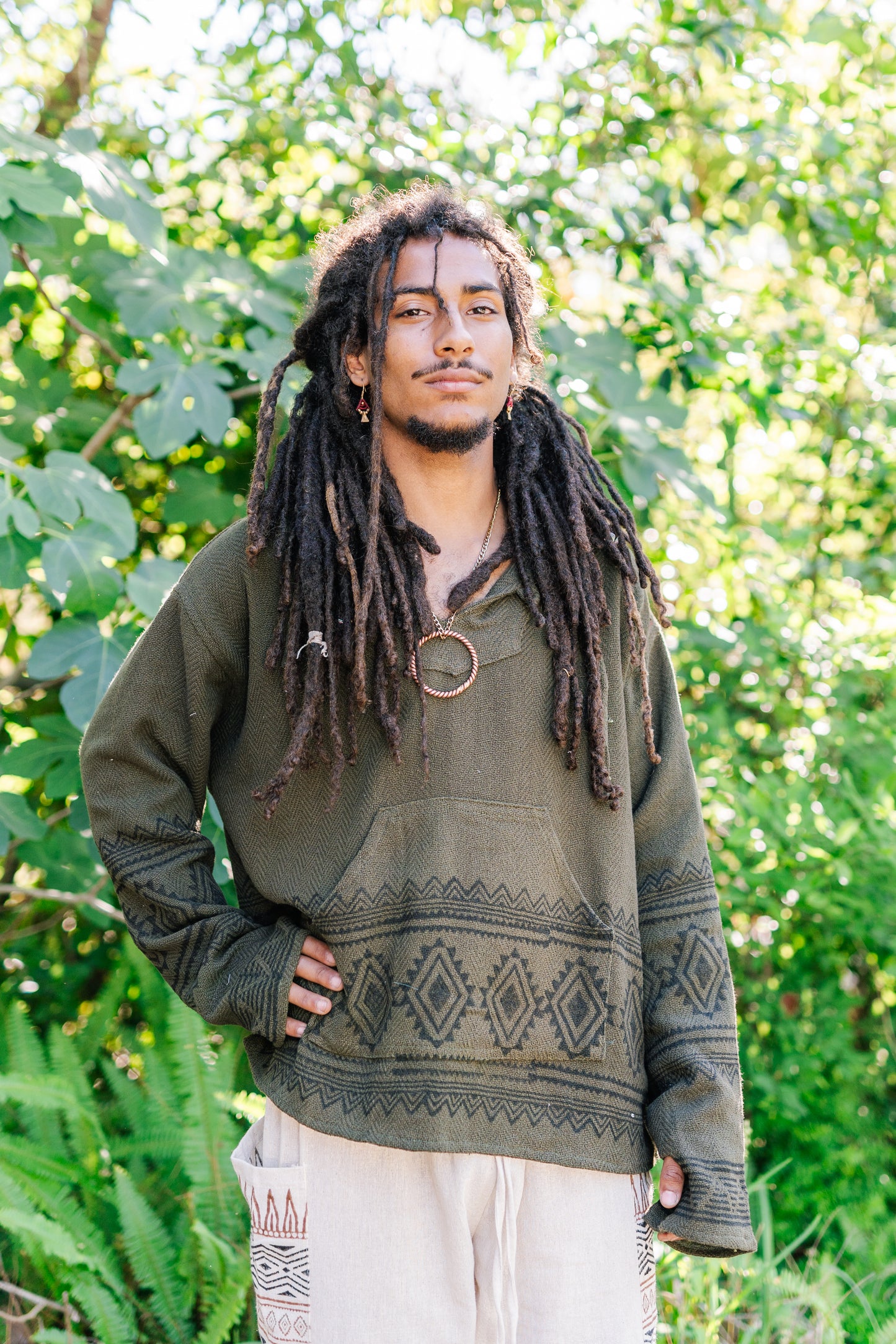 Desert Rose Block Print Hoodie