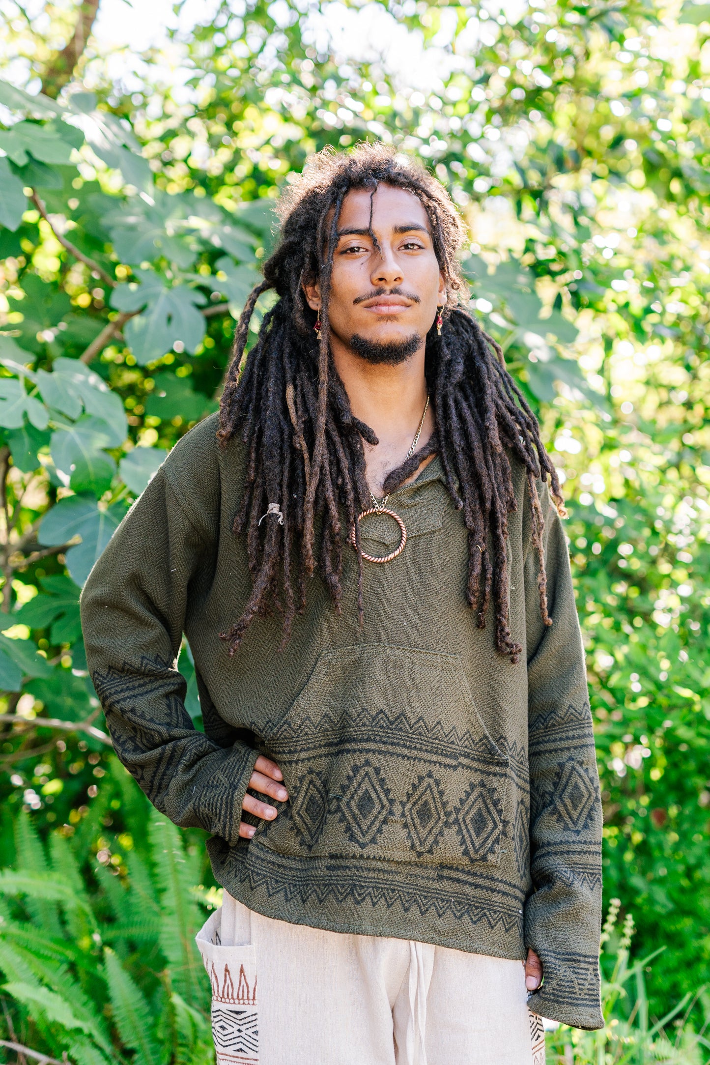Desert Rose Block Print Hoodie