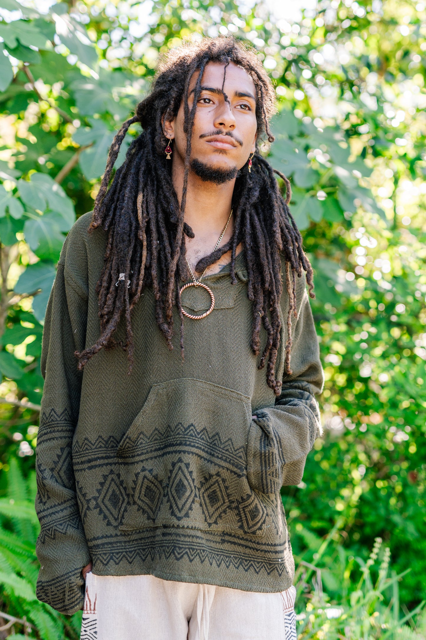 Desert Rose Block Print Hoodie