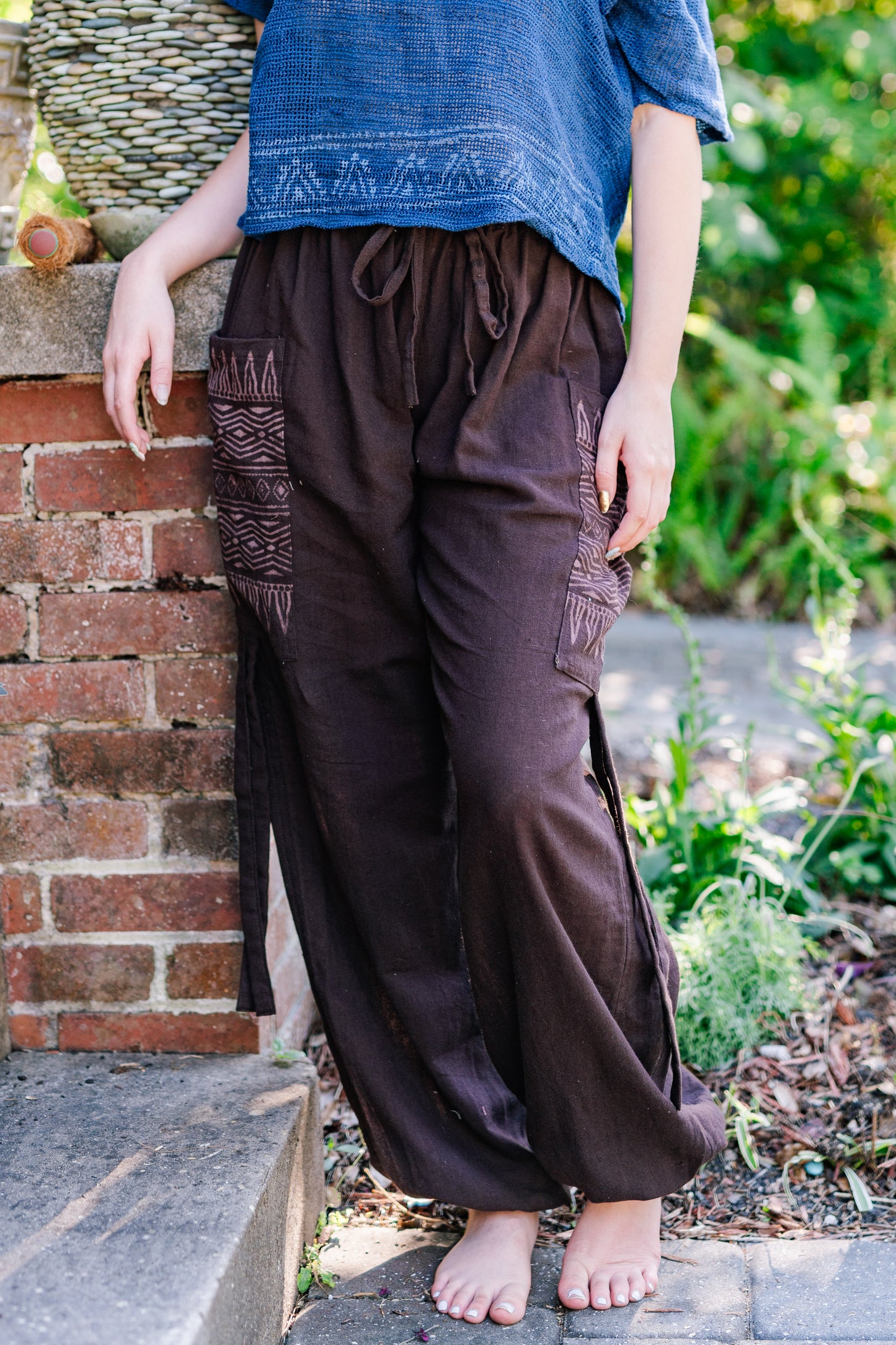 Desert Rose Block Print Pants