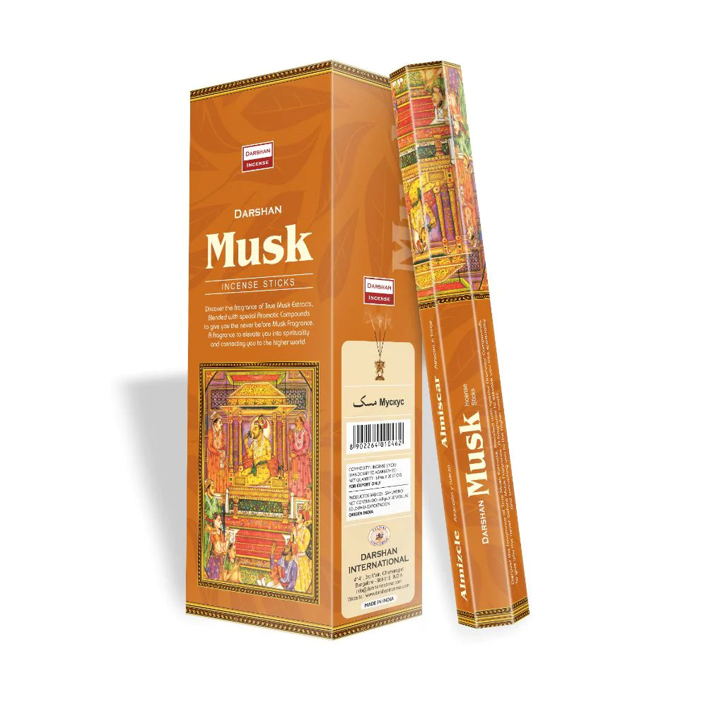 Darshan Musk Incense 20 Hex Pack