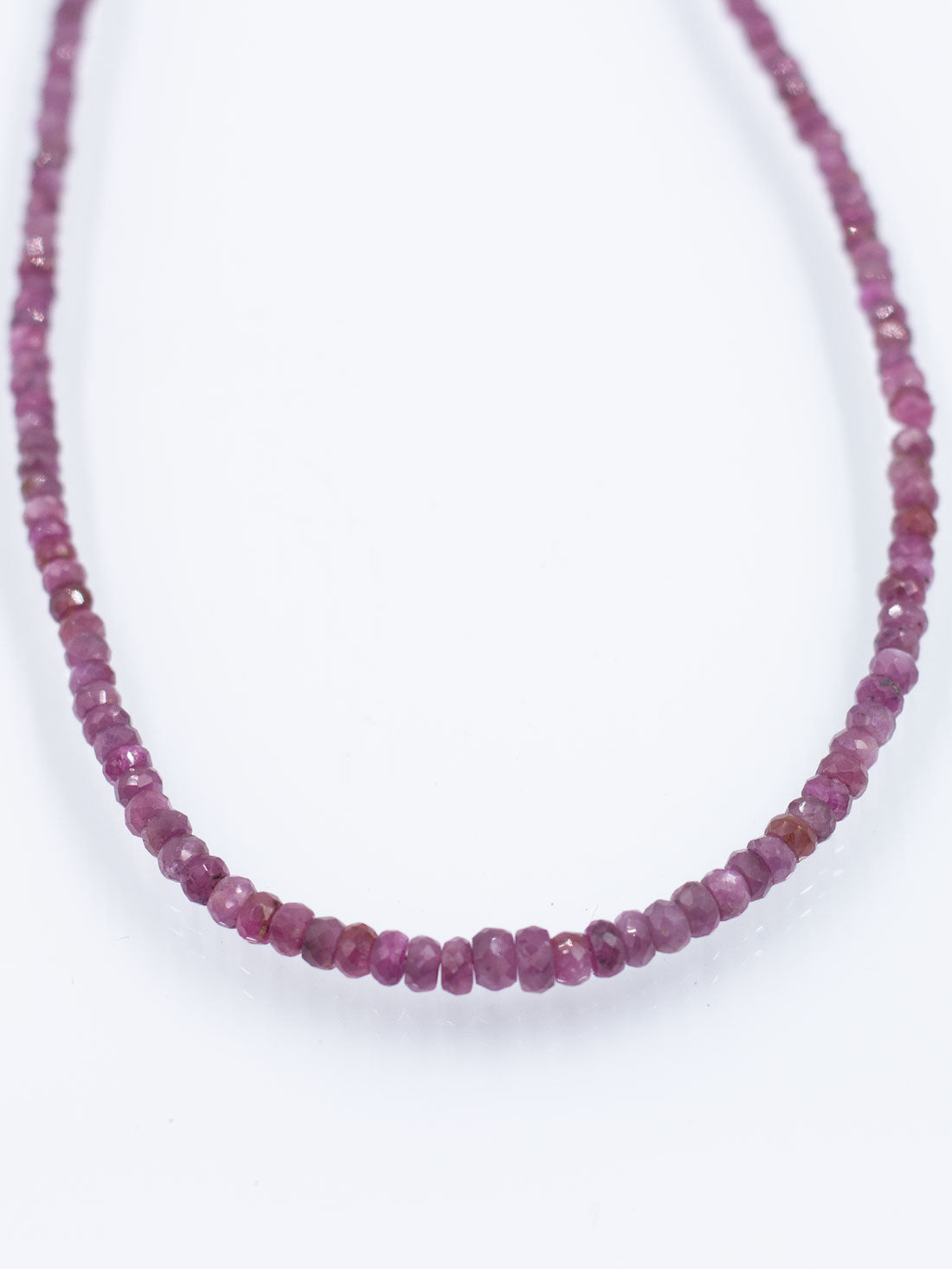 Shimmering Faceted Strands: Ruby Collection