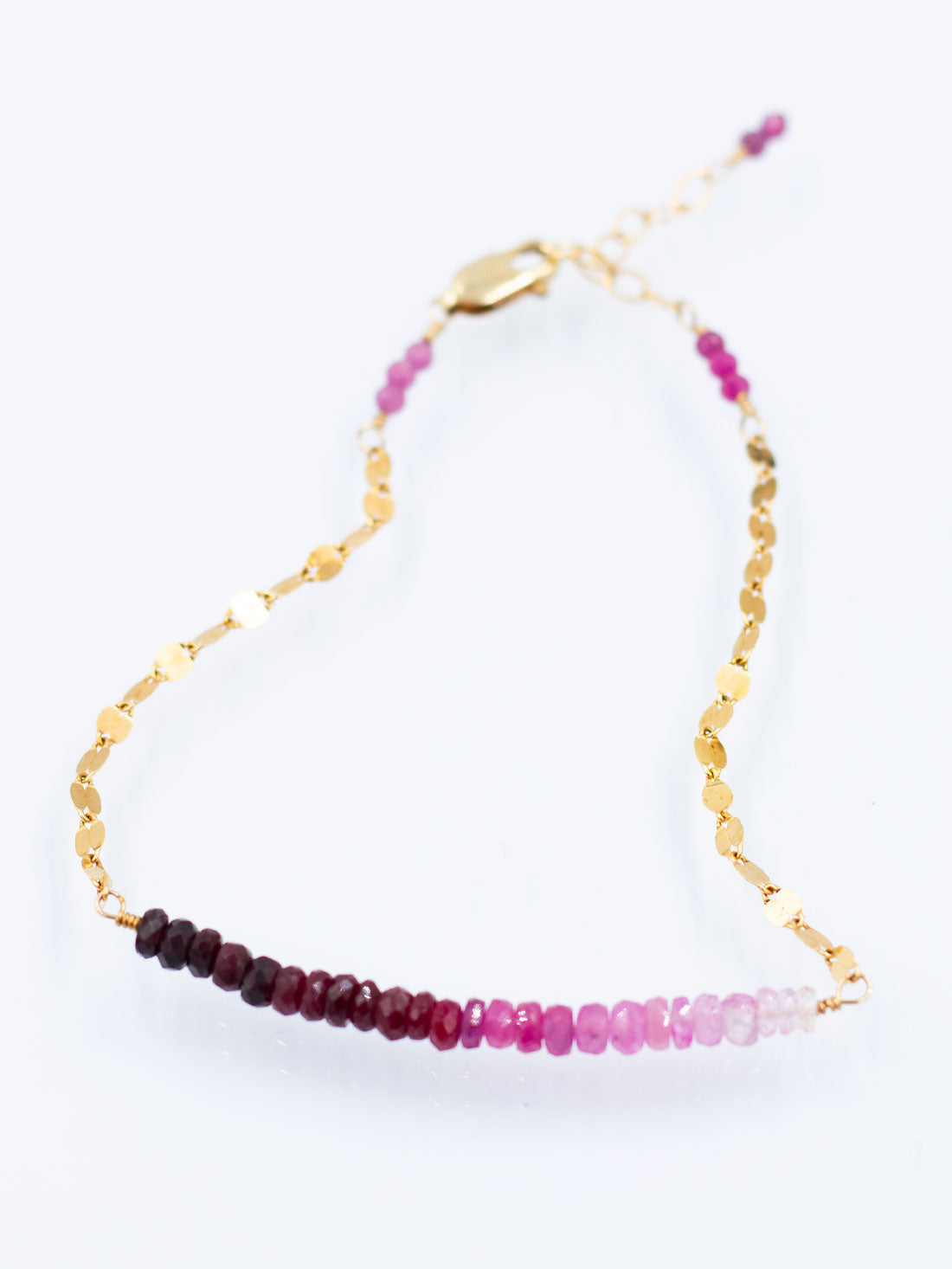 Shimmering Faceted Strands: Ruby Collection