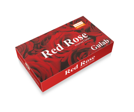 Darshan Red Rose Incense Cones