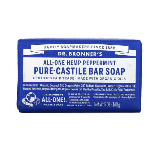 Dr Bronners Pure-Castile Peppermint Bar Soap