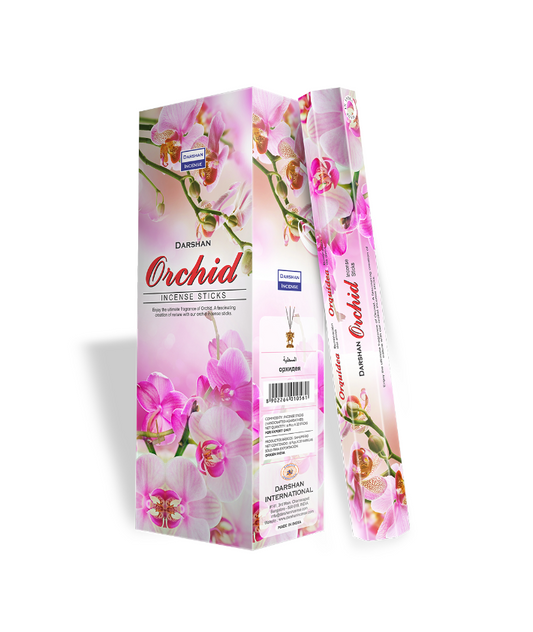 Darshan Orchid Incense 20 Hex Pack