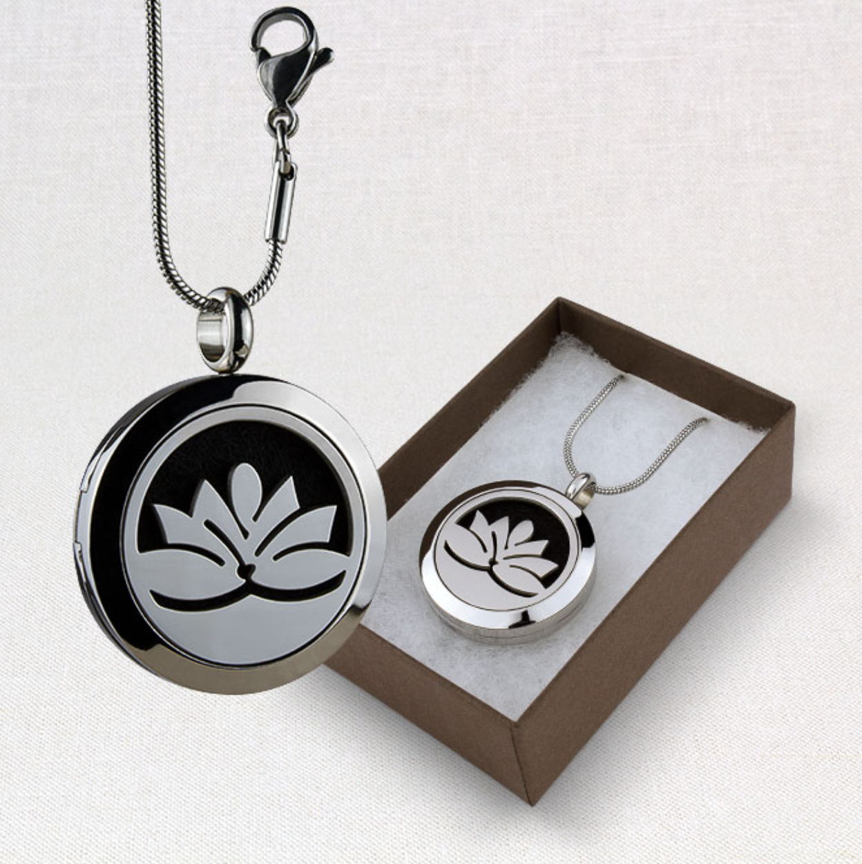 Sun's Eye Aromatherapy Oil Locket Necklace