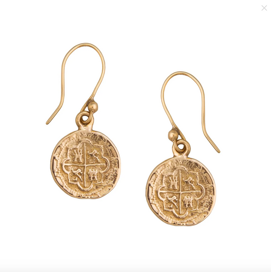 Alchemia Replica Spanish Coin Drop Earrings