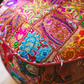 Large Rajasthani Patchwork Fabric Ottoman | 10 Colors