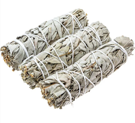 4" White Sage Smudge Wands