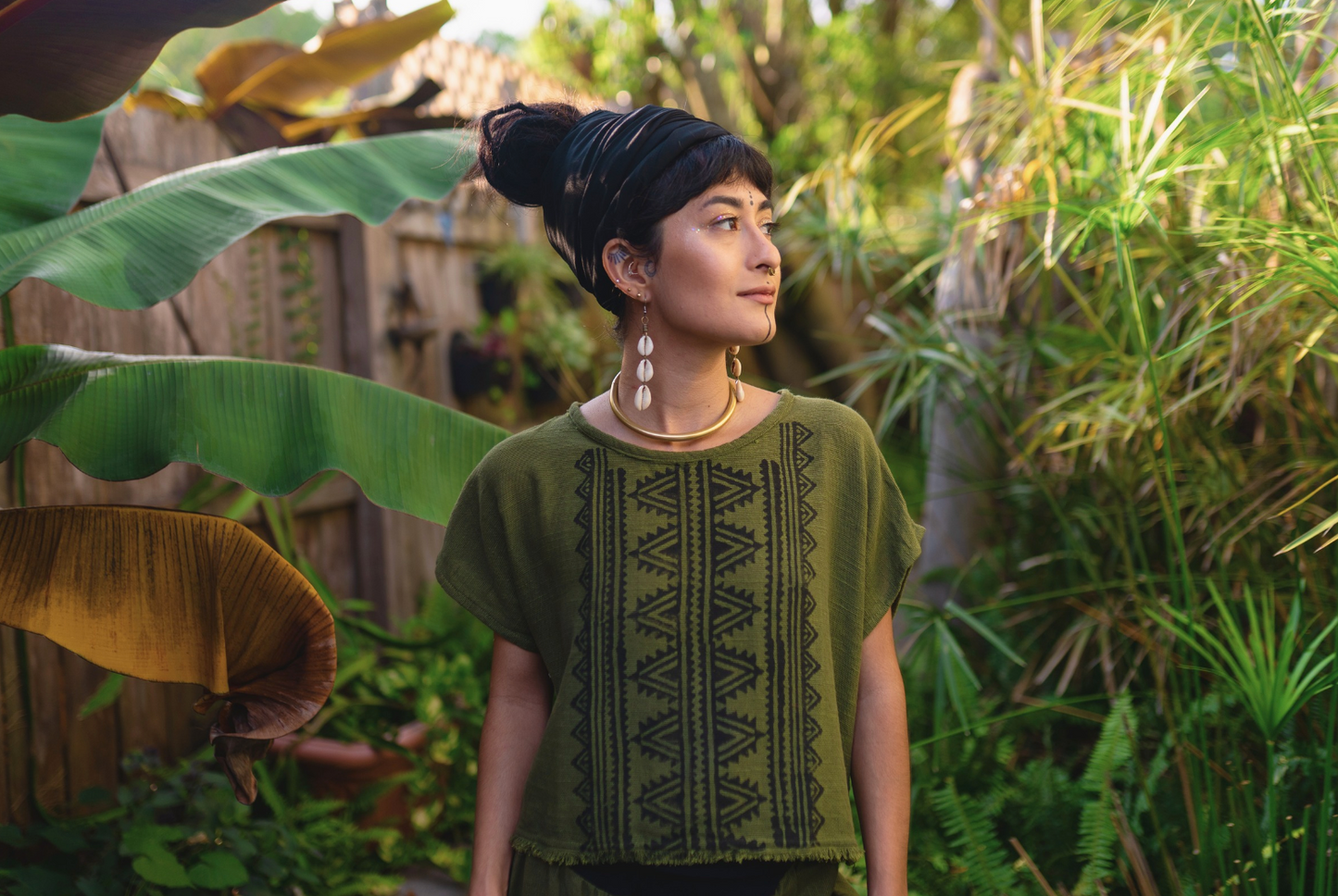 Desert Rose Block Print Top