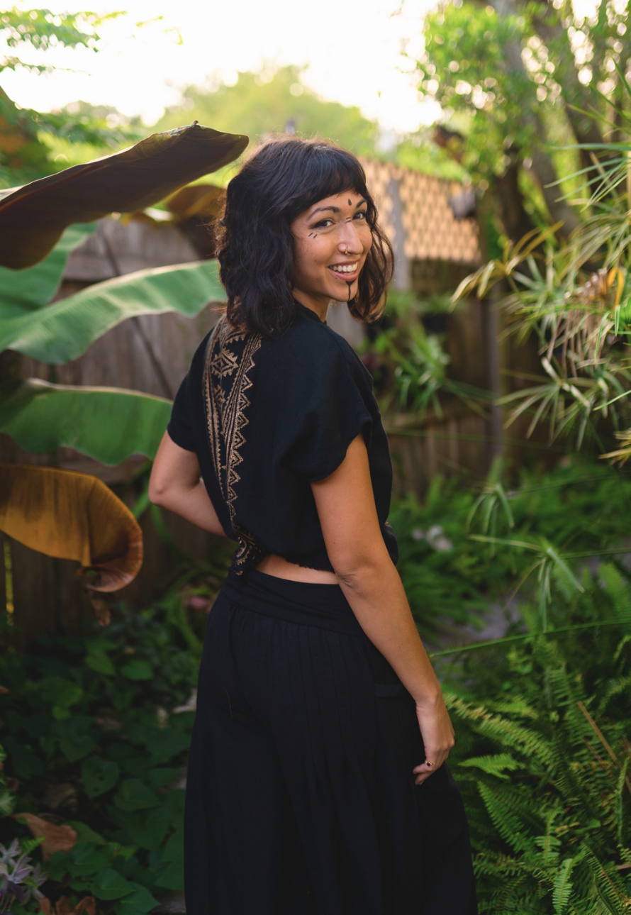 Desert Rose Block Print Top