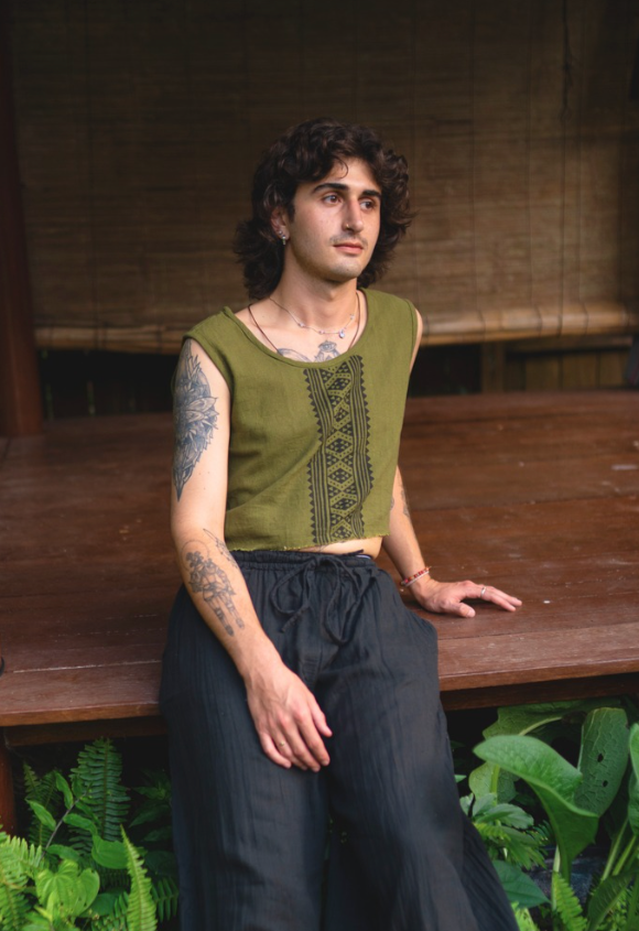 Desert Rose Block Print Tank Top