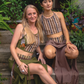 Desert Rose Block Print Maxi Skirt