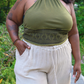 Desert Rose Block Print Halter Top