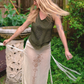 Desert Rose Double Slit Mesh Skirt
