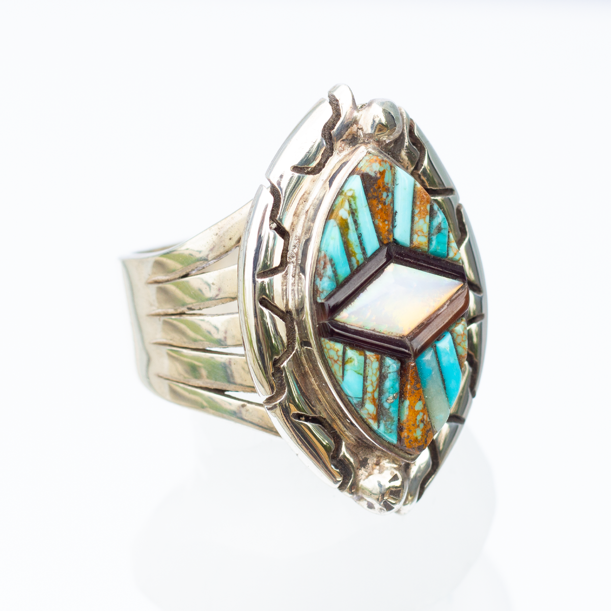 Gemstone Paintings by David Freeland Jr. | Navajo Weave Rings Collection