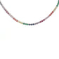 Prism Cubic Zirconia Tennis Bracelet in Silver
