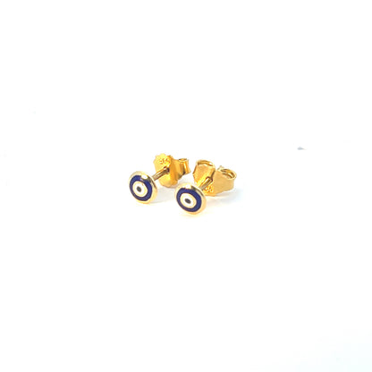 14 Karat Gold Evil Eye Collection | Bracelet & Stud Earrings