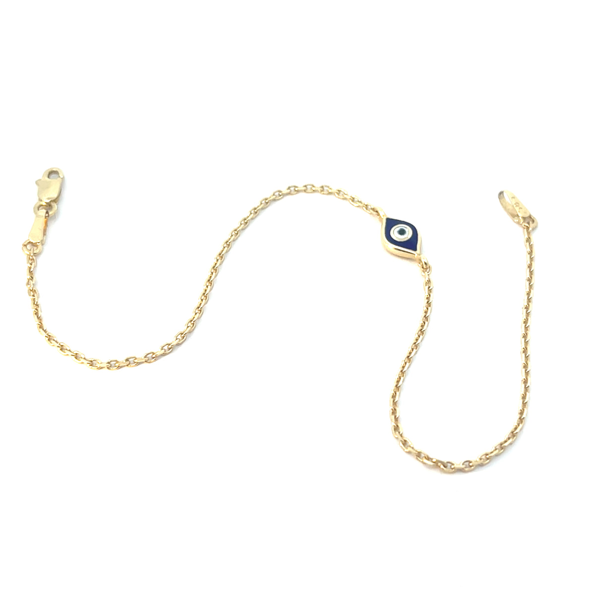 14 Karat Gold Evil Eye Collection | Bracelet & Stud Earrings