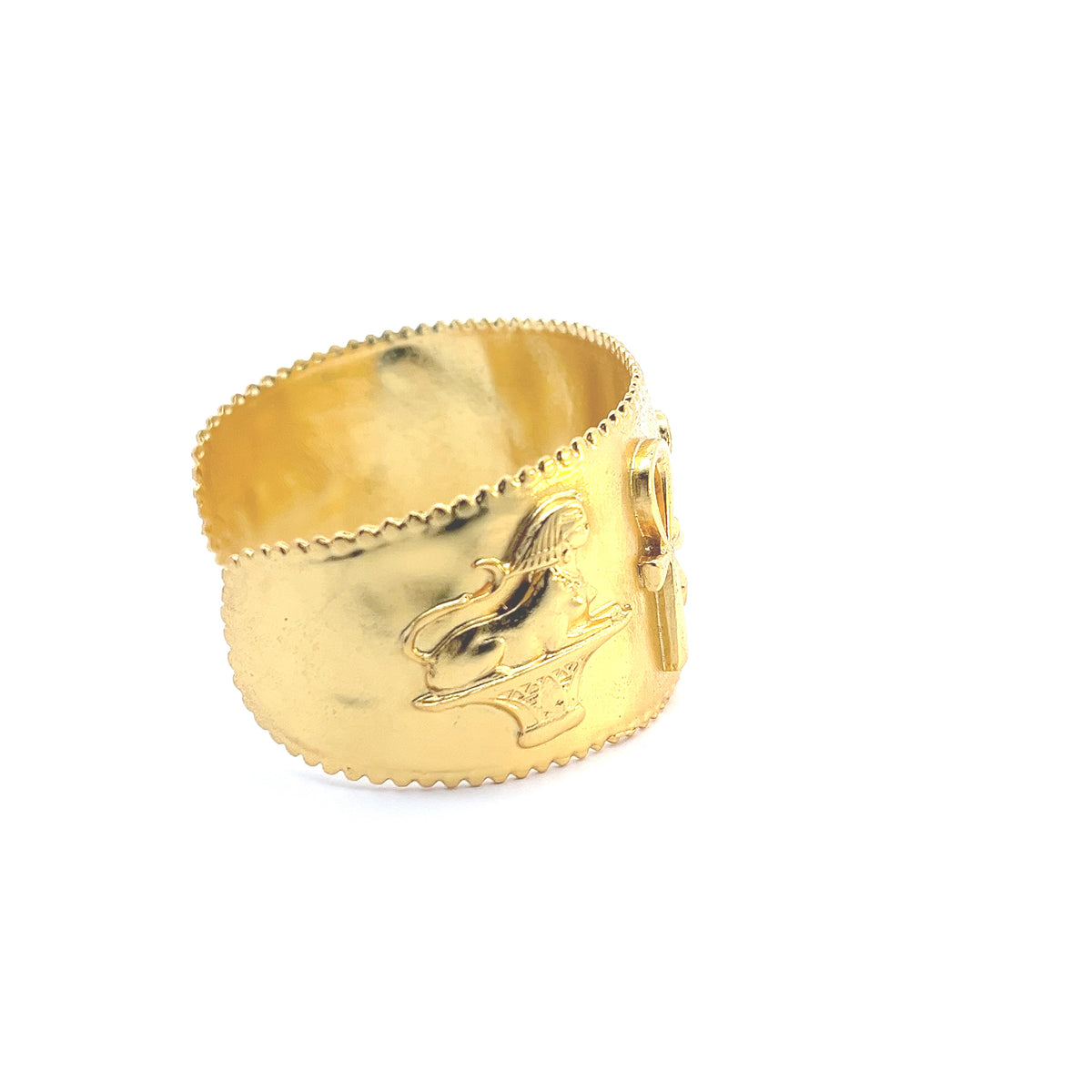 Egyptian Cuffs in Gold Plated Bronze