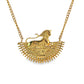 Gold Plated Egyptian Sphinx Charm Necklace
