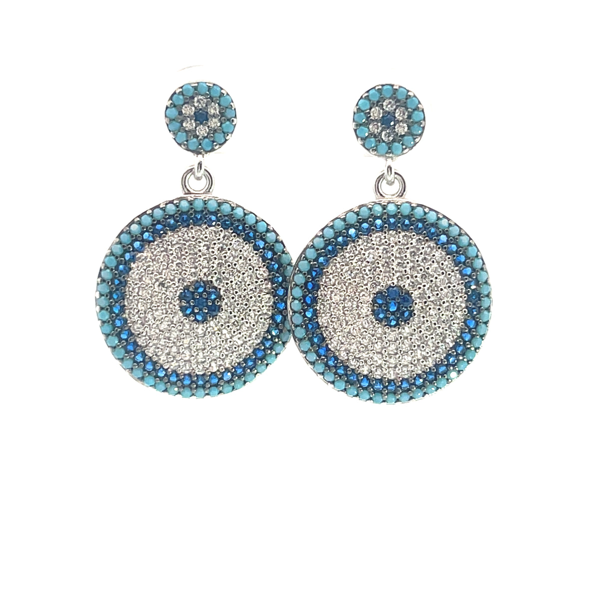 Ilaya Pavé Evil Eye Matching Set