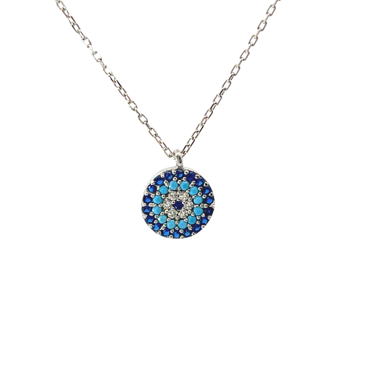 Pavé Evil Eye Huggie Earrings & Matching Pendants