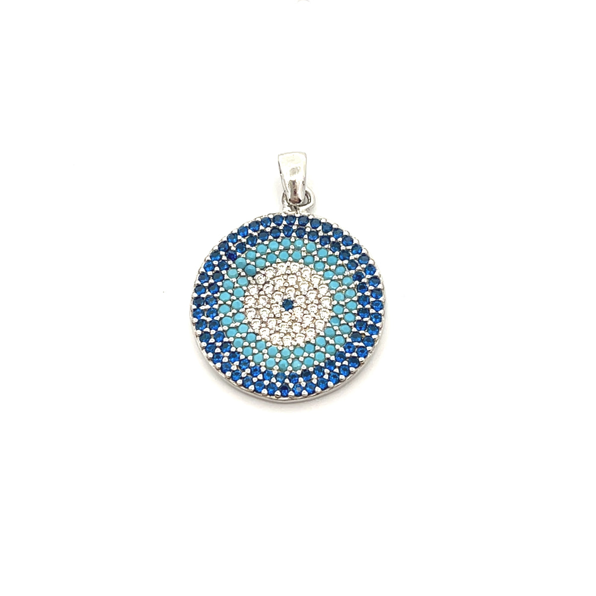 Pavé Evil Eye Huggie Earrings & Matching Pendants
