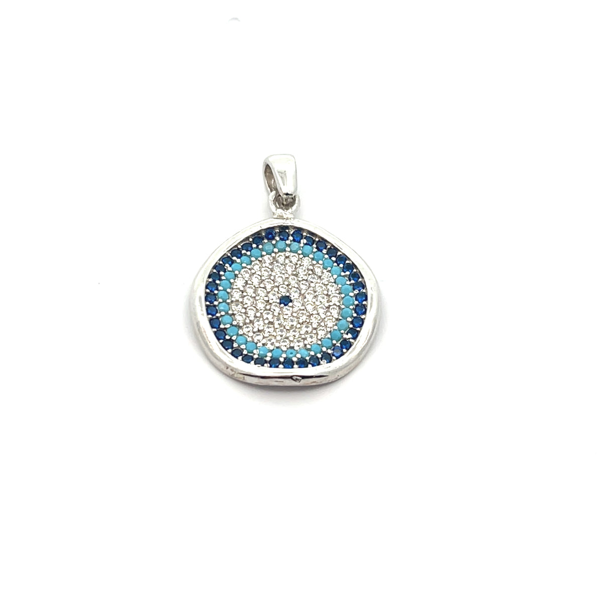 Pavé Evil Eye Huggie Earrings & Matching Pendants
