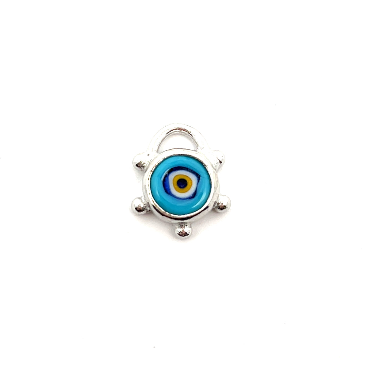 Enamel Mini Evil Eye Pendants | Silver & Gold Plated