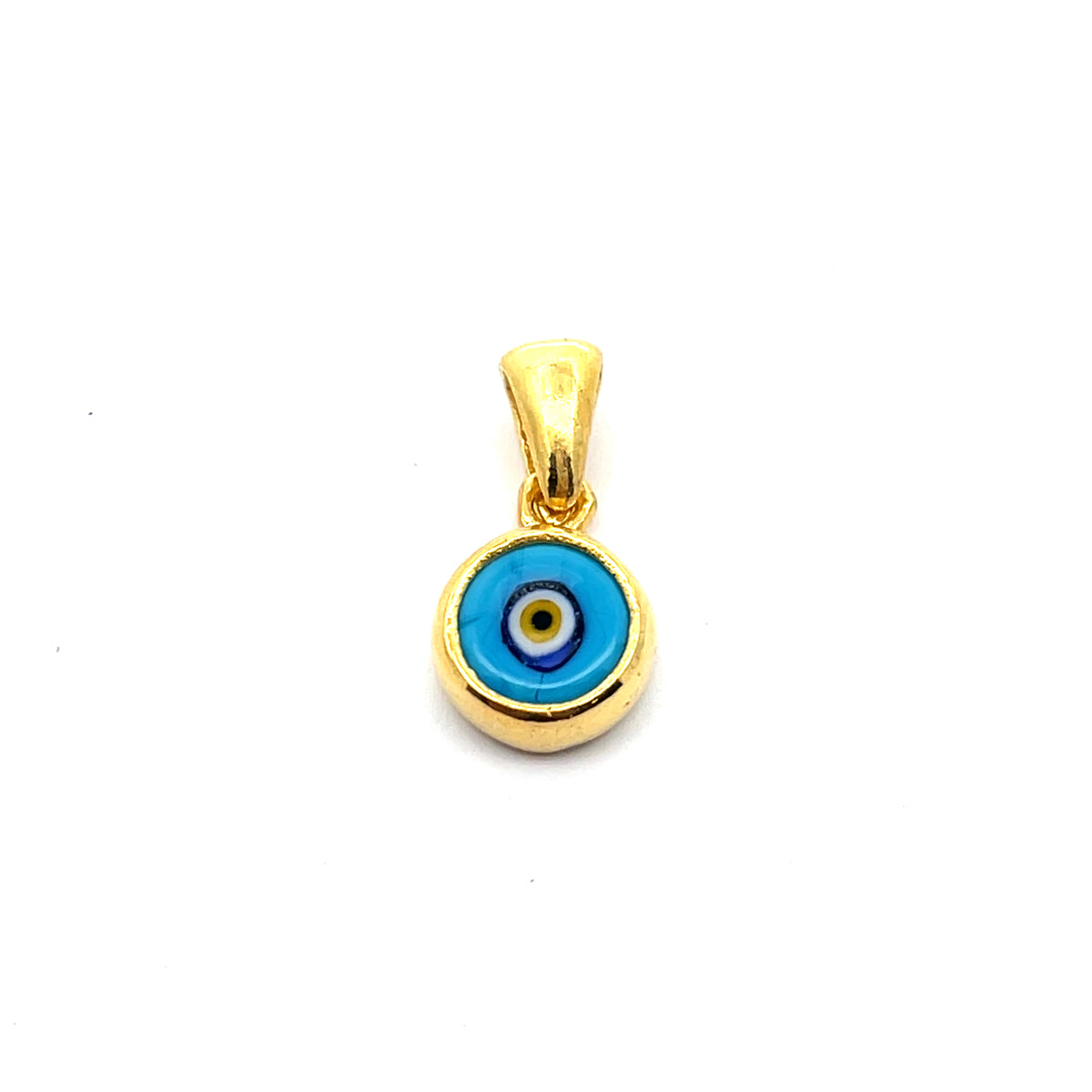 Enamel Mini Evil Eye Pendants | Silver & Gold Plated