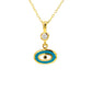 Minimalist Evil Eye Pendants | Silver & Gold Plated