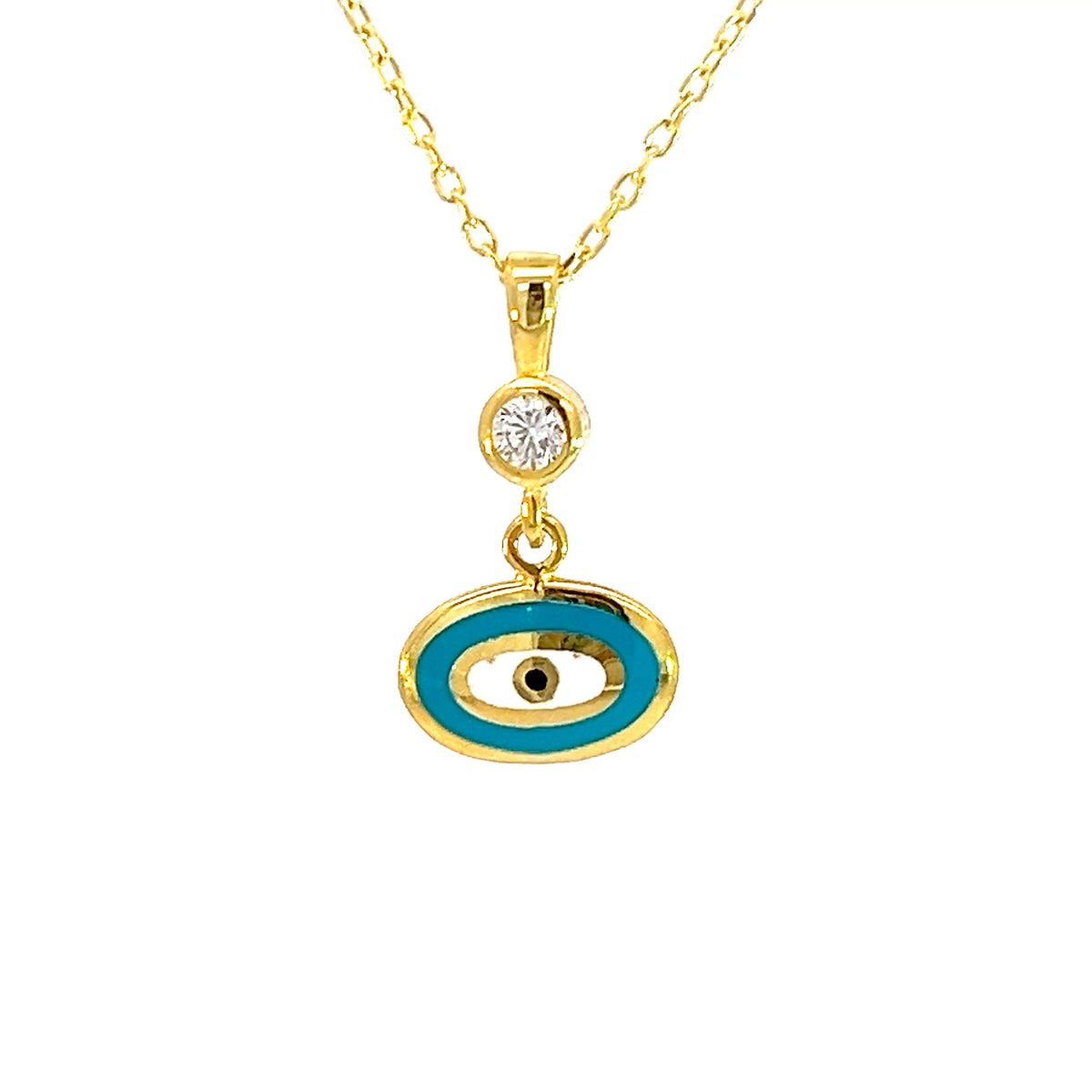 Minimalist Evil Eye Pendants | Silver & Gold Plated