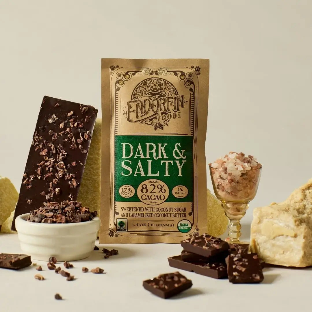 Dark & Salty • Dark Chocolate Bar • 82% Cacao
