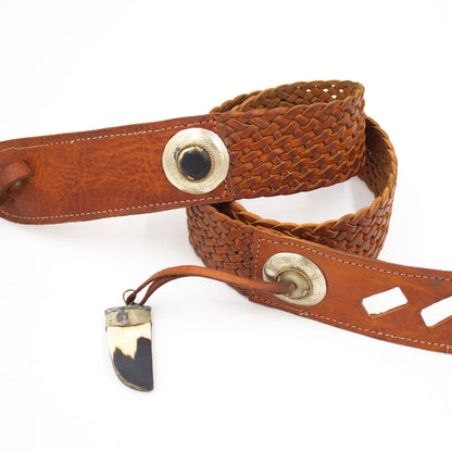 Shakira Belt with Horn Charm Closure | Moroccan Leathers