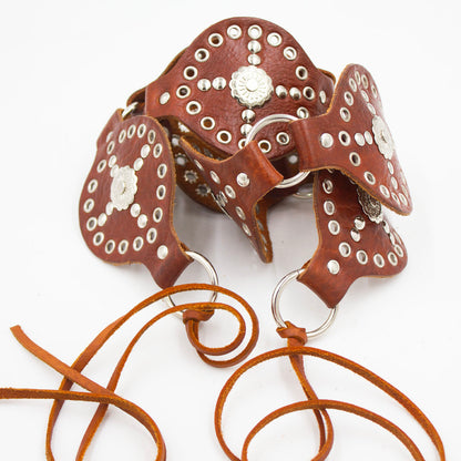 Segmented Mdamma Tie Belts  | Moroccan Leathers