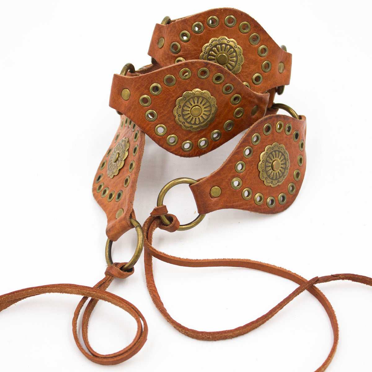 Segmented Mdamma Tie Belts  | Moroccan Leathers