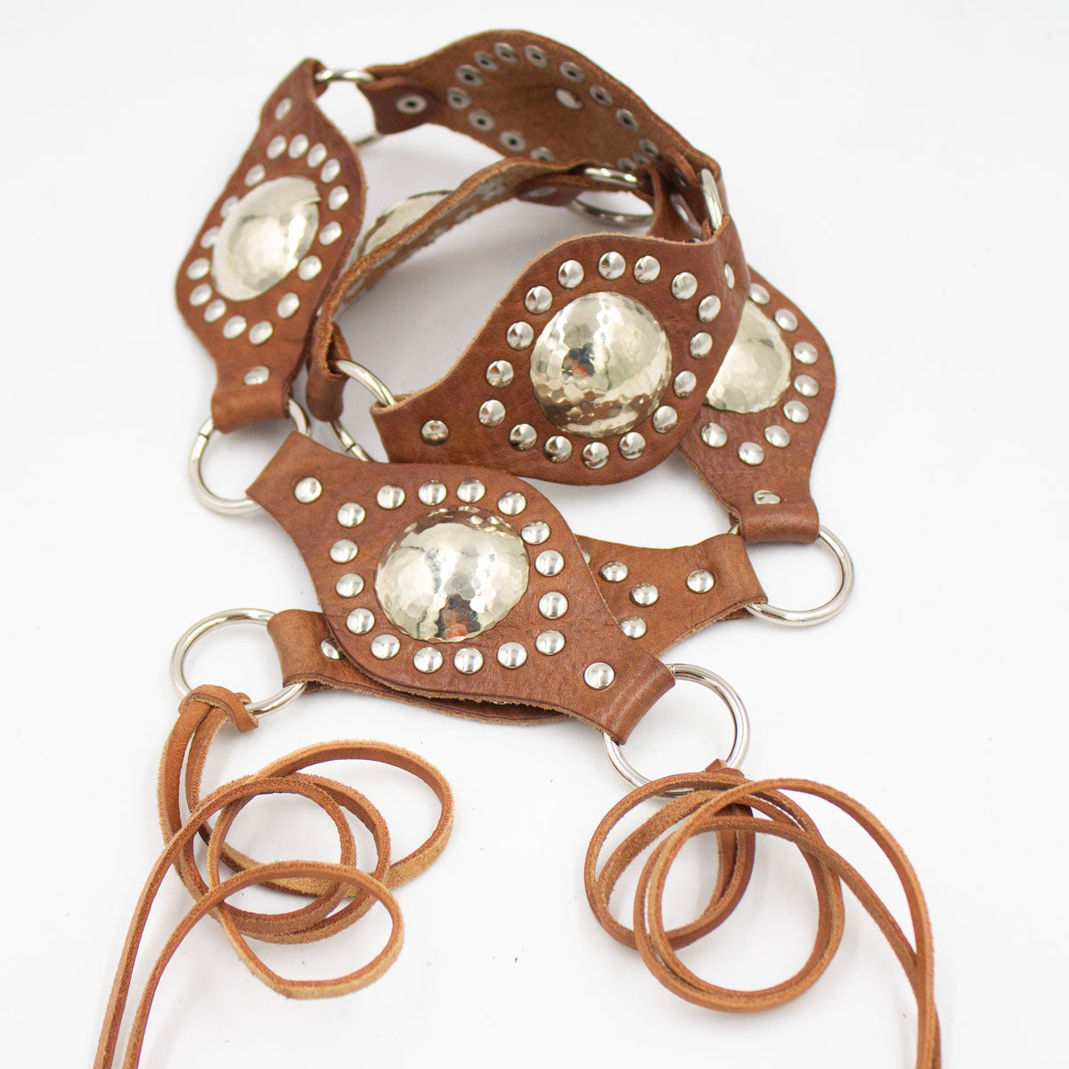 Segmented Mdamma Tie Belts  | Moroccan Leathers