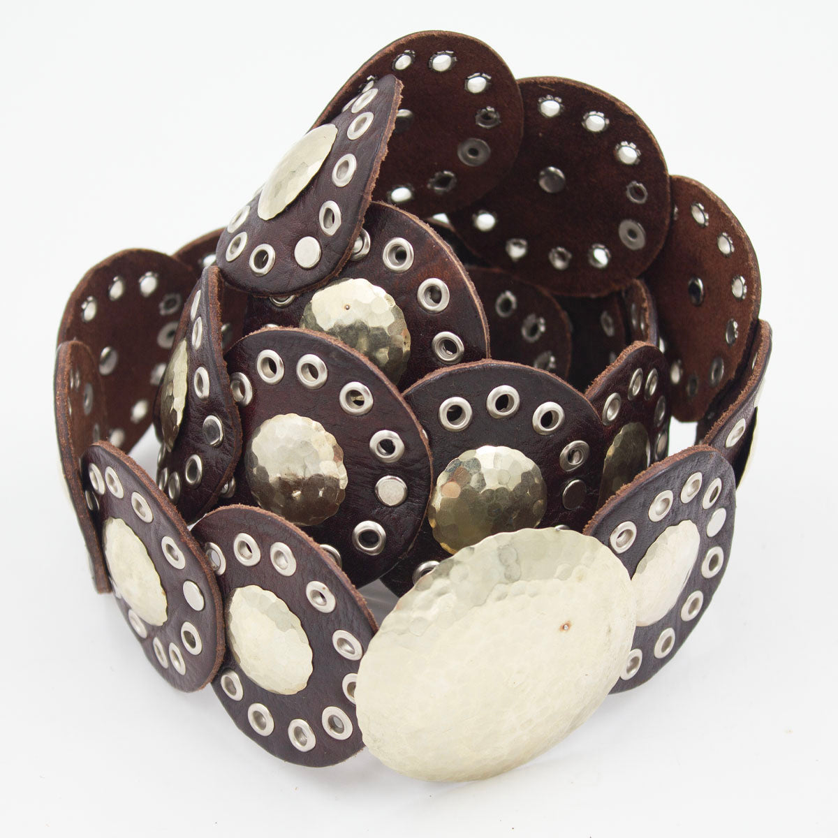 Hammered Disc Belt | Moroccan Leathers