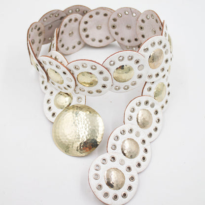Hammered Disc Belt | Moroccan Leathers
