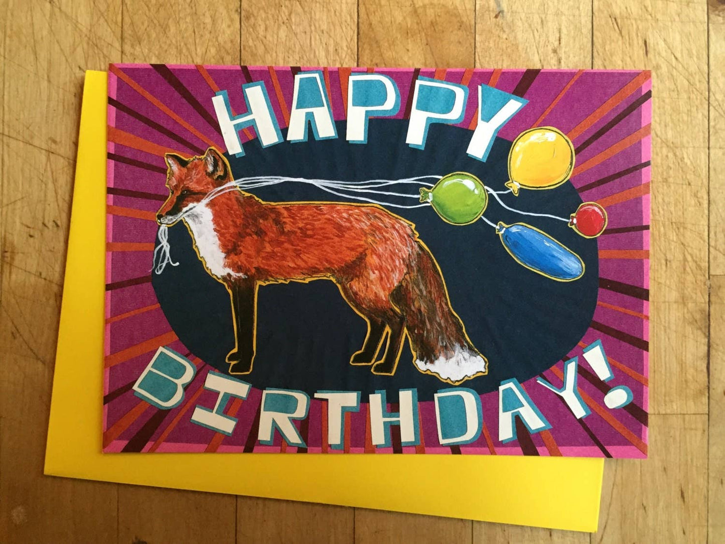 Foxy Birthday Card