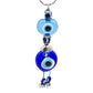 Multi Beaded Evil Eye Keychain