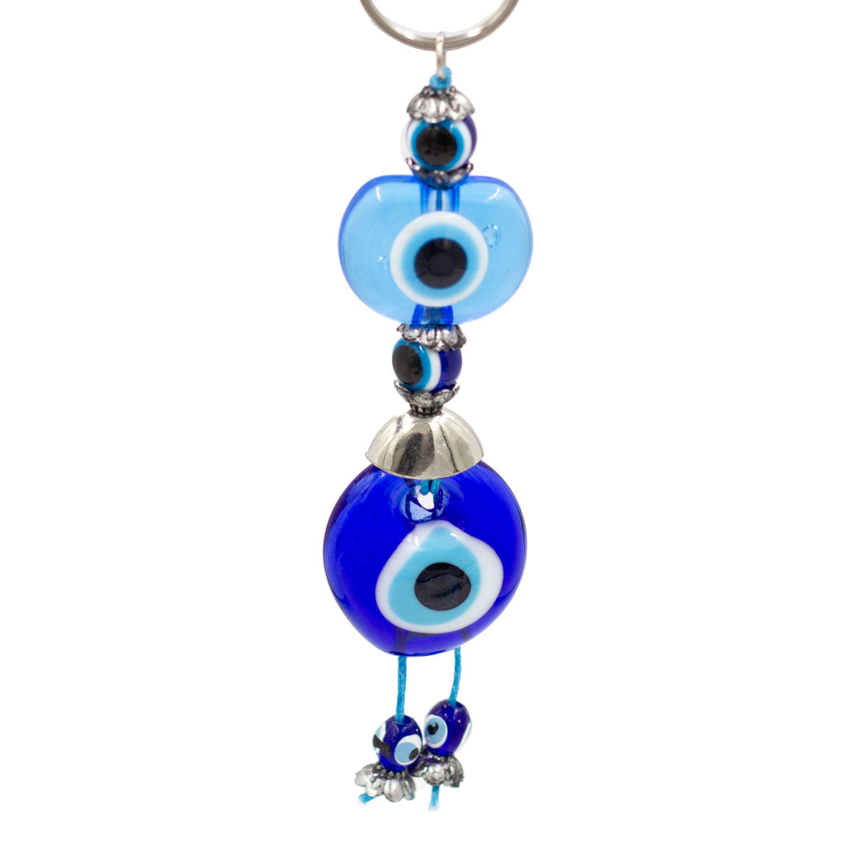 Multi Beaded Evil Eye Keychain