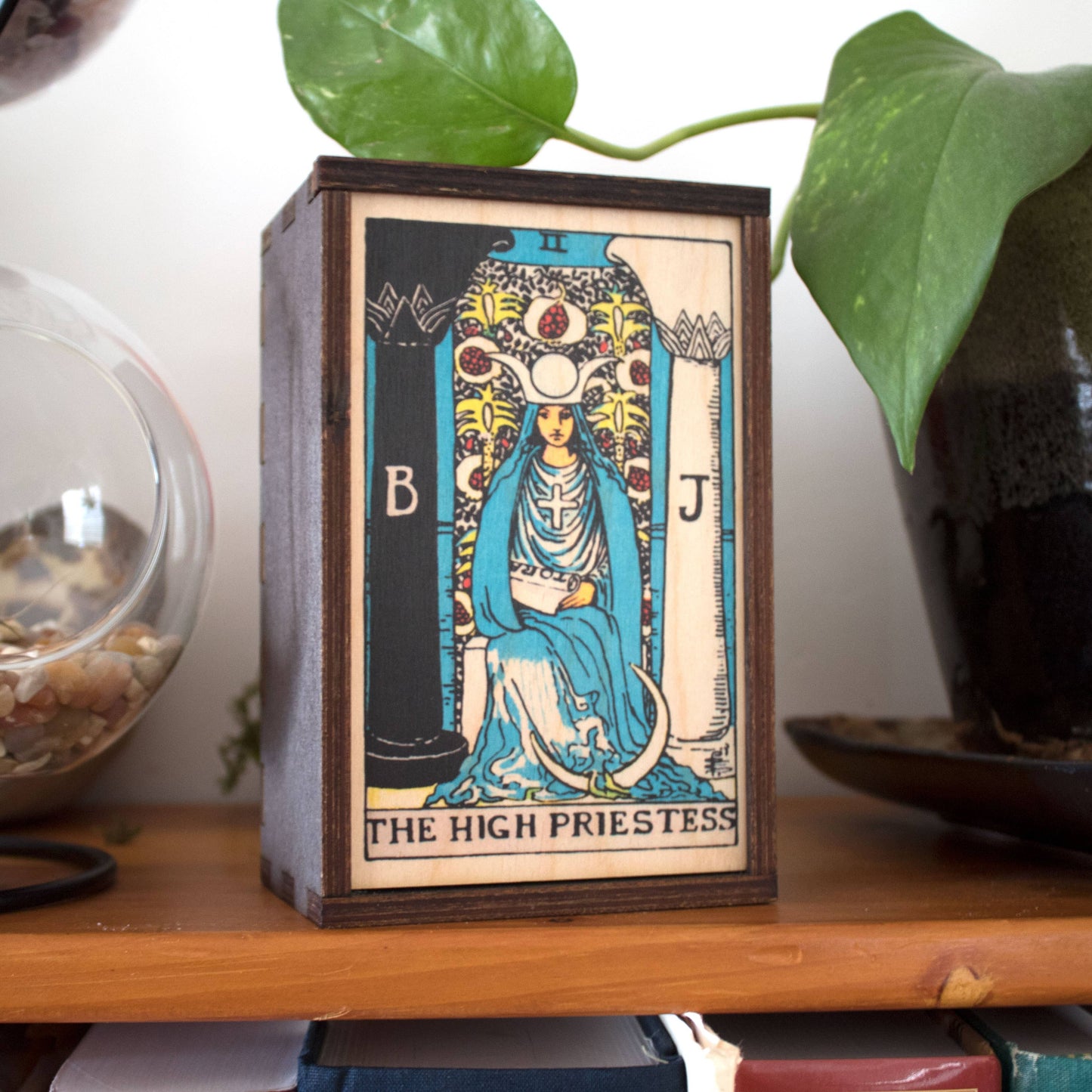 Tarot - 2 - The High Priestess Full Color Stash Box