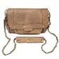 Chain Strap Suede Shoulder Bag | Moroccan Leathers