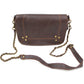 Chain Strap Suede Shoulder Bag | Moroccan Leathers